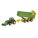 John Deere Tractor with Front loader and Trailer