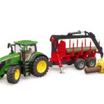 John Deere 7R 350 with Forestry Trailer